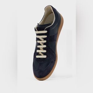 Maison Margiela Navy Sneakers with Gum Sole